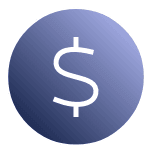 Upfront, transparent pricing icon.