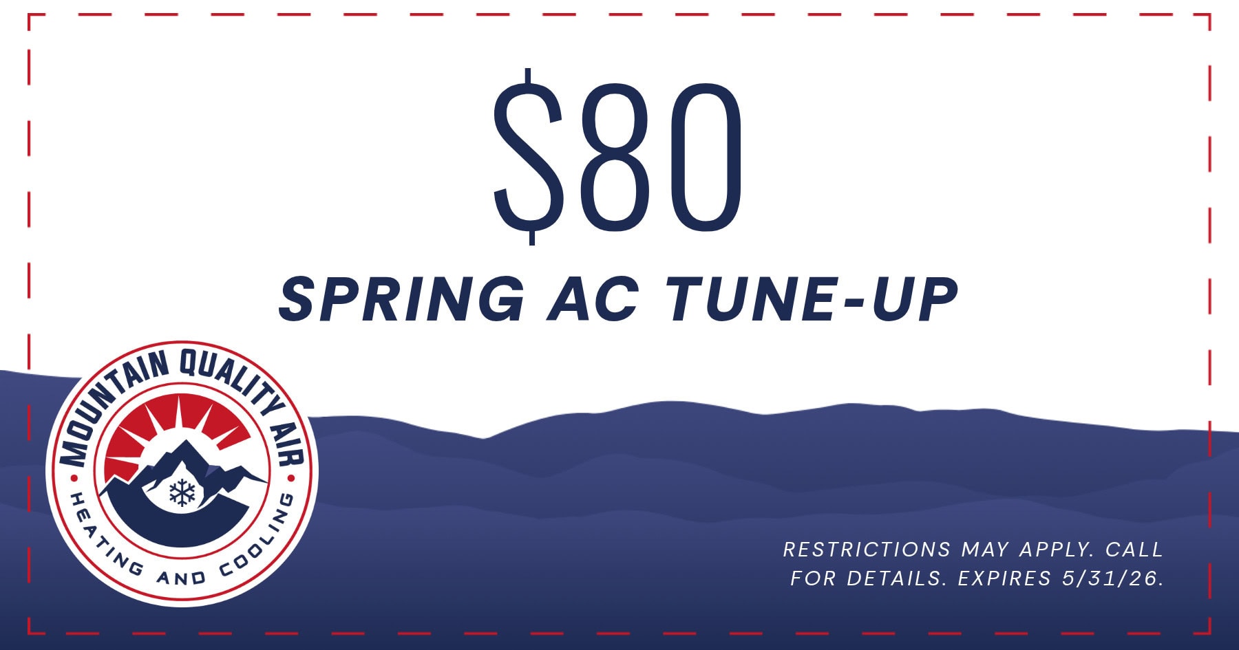 Spring AC Tune-up $80